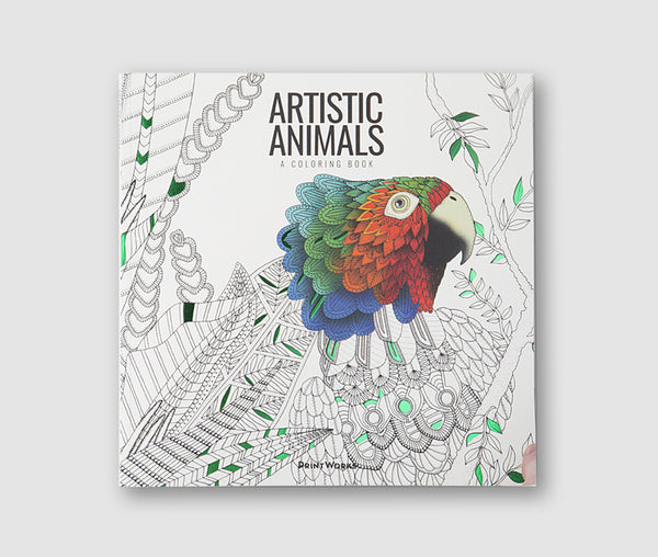 Download Artistic Animals A Colouring Book Printworks Market