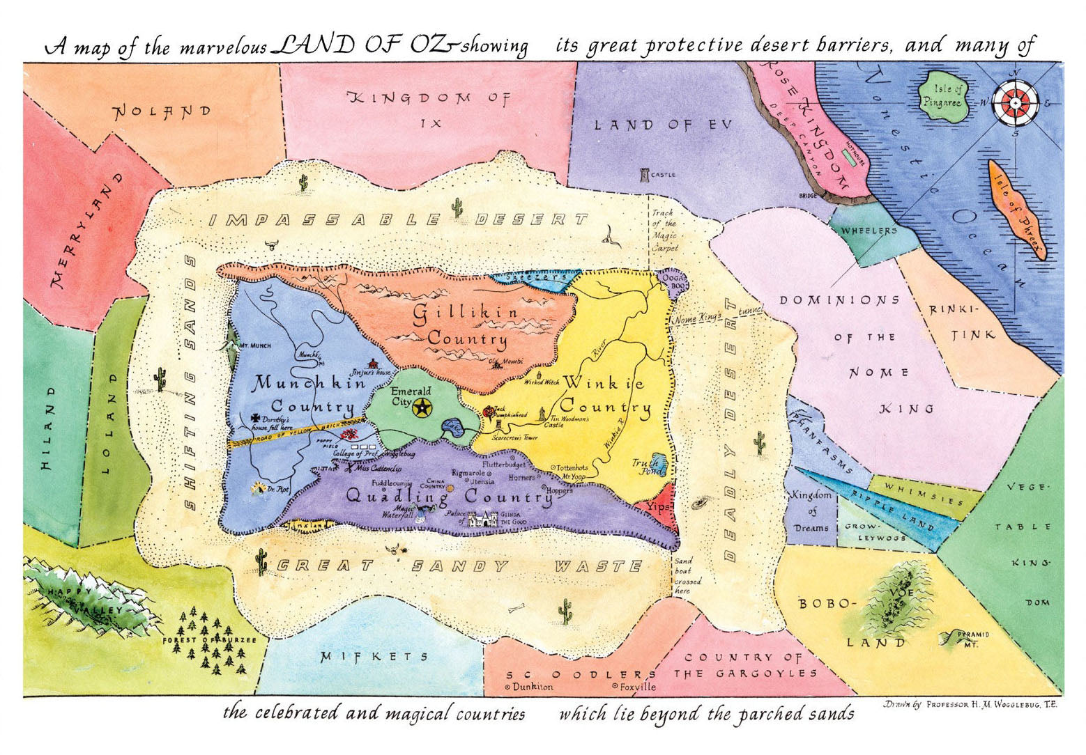 Map of the Marvelous Land of Oz