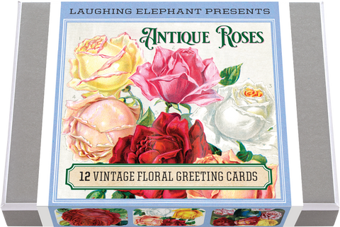 Antique Roses Greeting Card Set