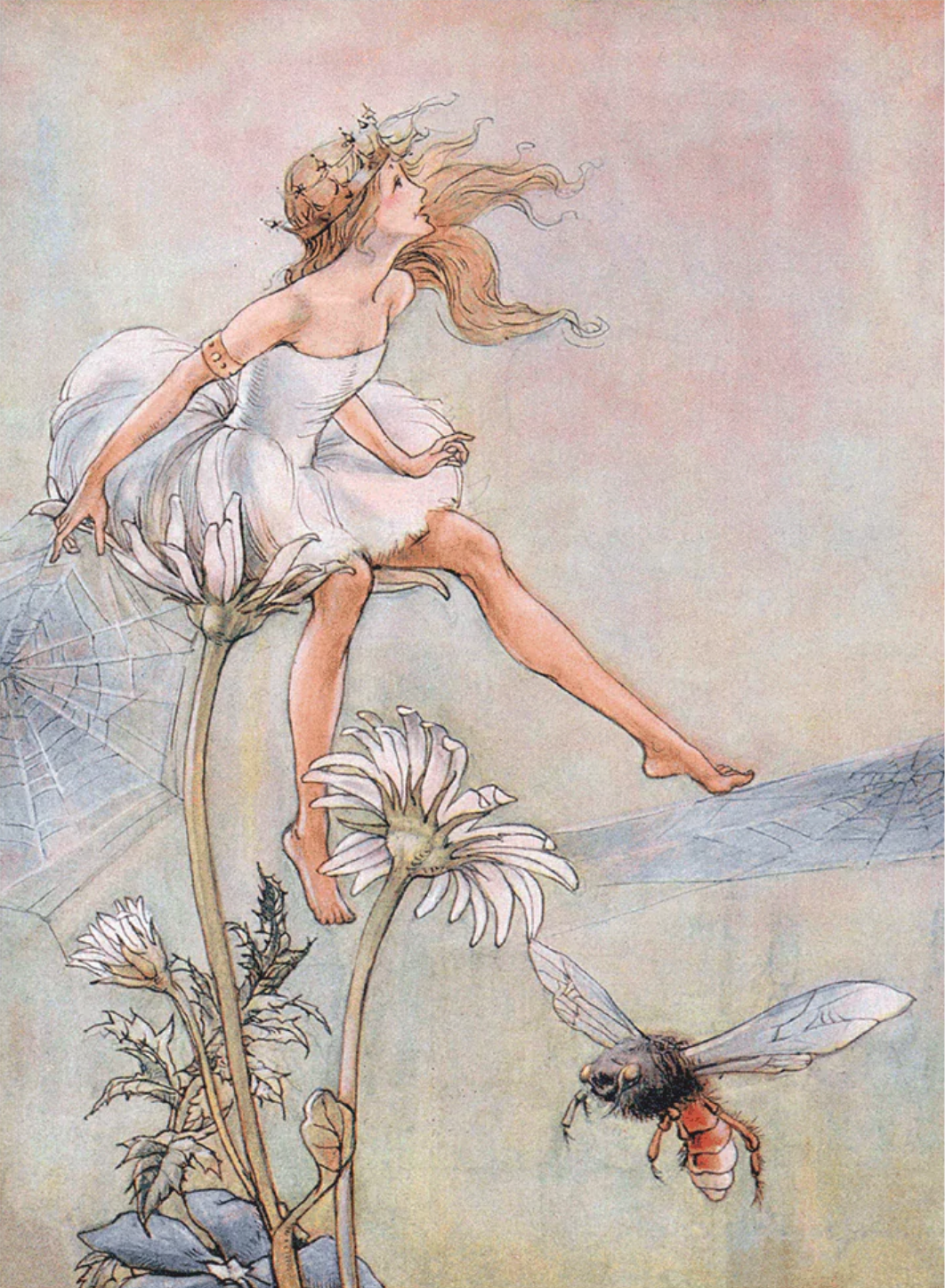 A Fairy Princess - Fairies Art Print