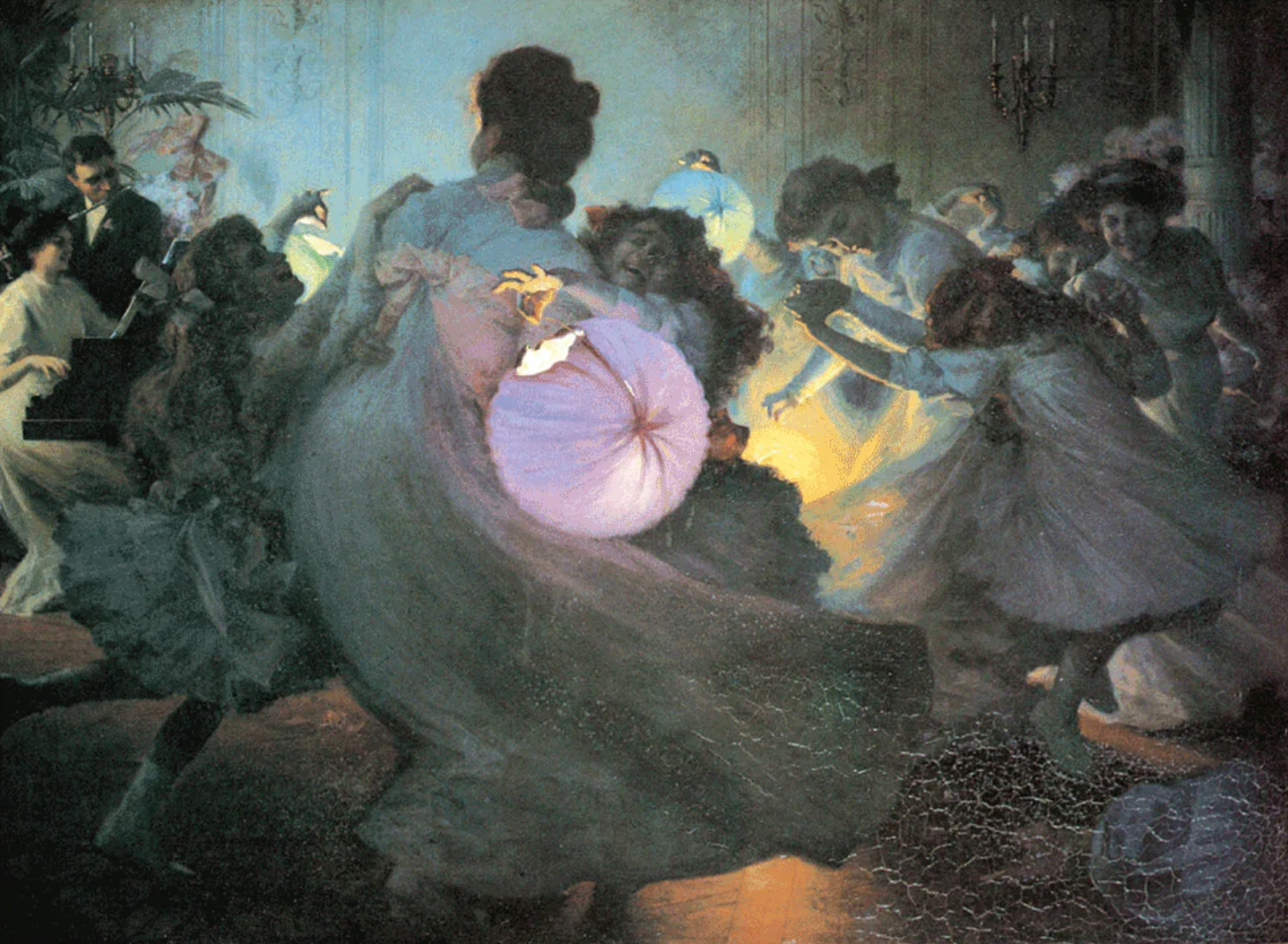 Dancing by Lantern Light - Celebration Art Print