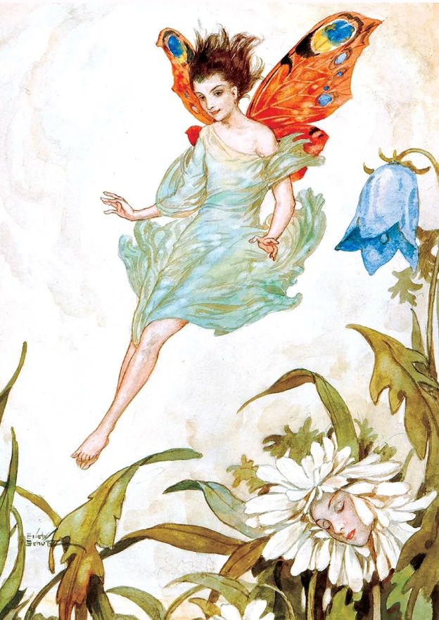 Fairy with Butterfly Wings - Fairies Greeting Card