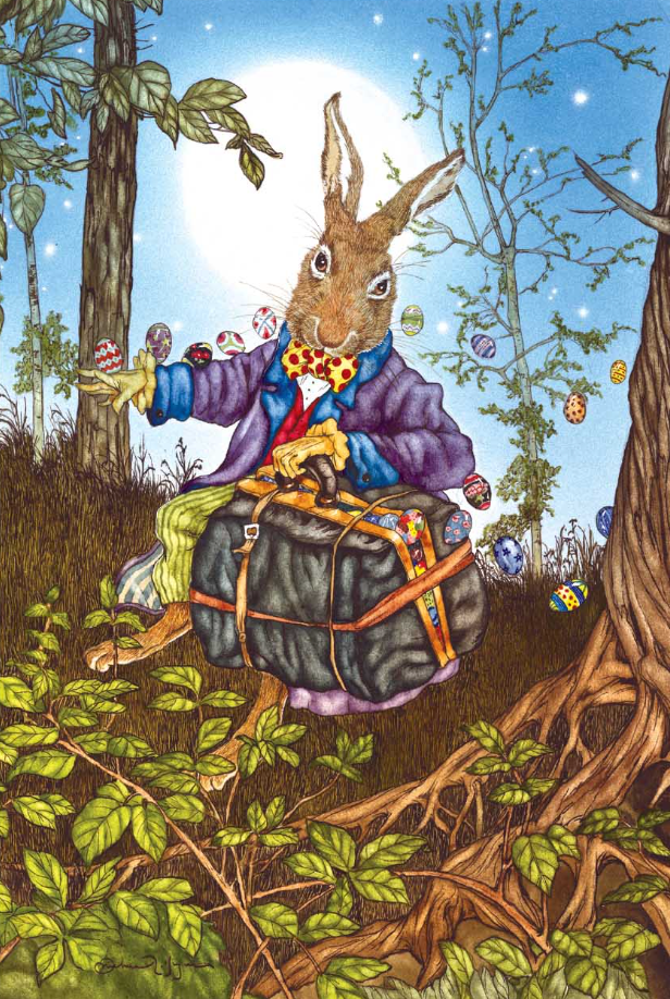 Magic Easter Rabbit - Easter Greeting Card