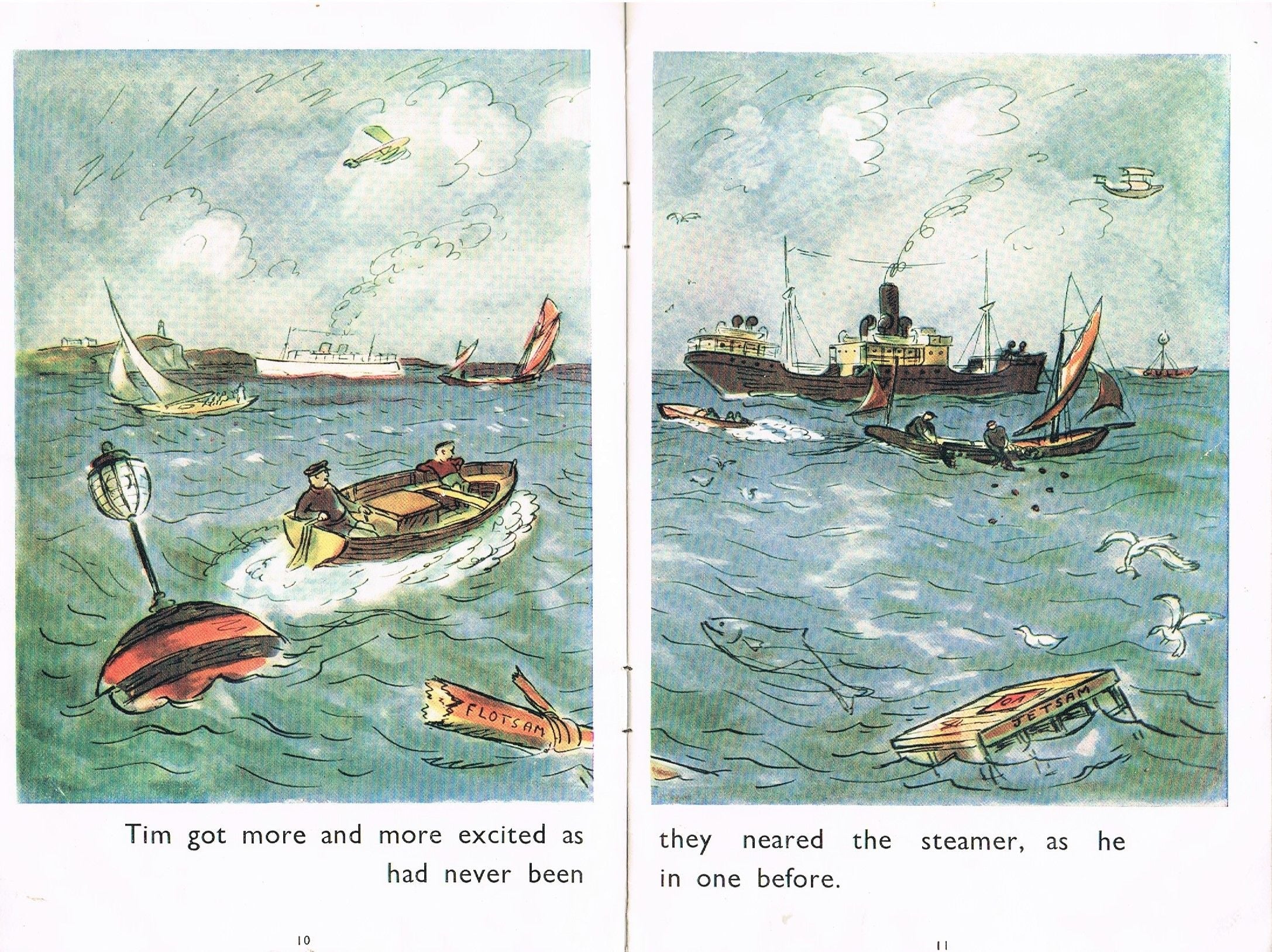 A page from a Little Tim book by Edward Ardizzone