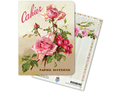 Pink Roses - Floral Notebook