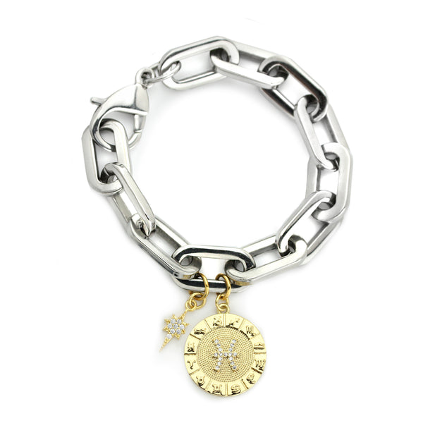 Simple broken silver | Silver bracelet faceted Silver hypoallergenic 925  sterling silver jewelry bracelet birthday - Shop dawn-fashion Bracelets -  Pinkoi