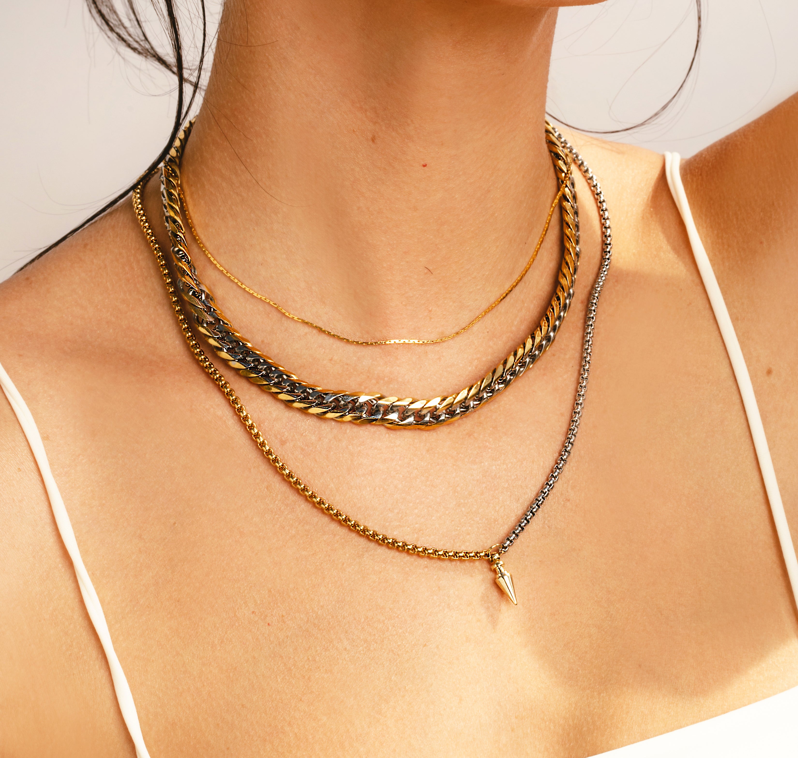 WILD LAYERED NECKLACE Artizan Joyeria SET –