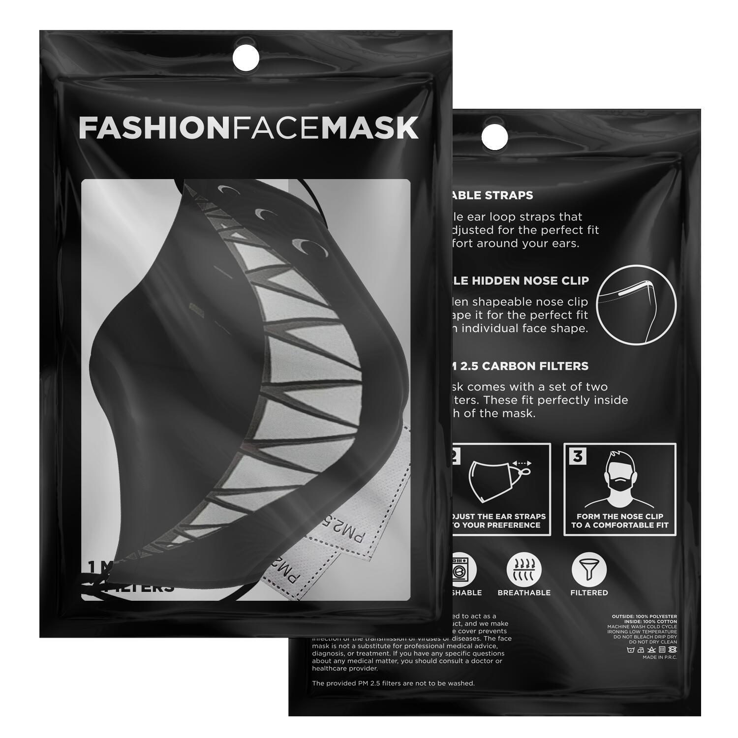 Zora Smile Black Clover Premium Carbon Filter Face Mask ...