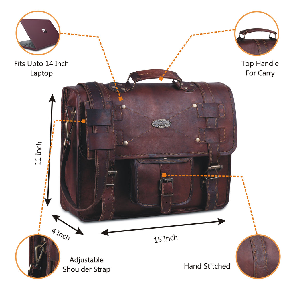 Best Leather Messenger Bags for Men | Hulsh Leather Bags