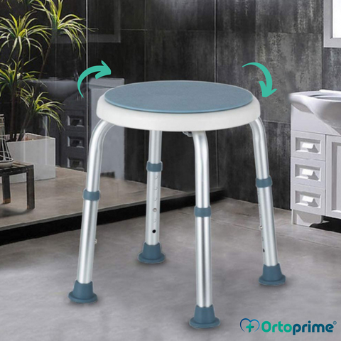 OrtoPrime Taburete de Ducha Antideslizante - Asiento de Baño Ortopédico  Regulable en Altura 8 Posiciones - Taburete Baño para Adultos y Niños - Banqueta  Ducha : : Salud y cuidado personal