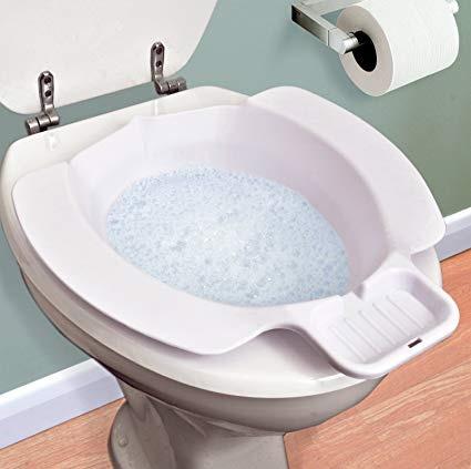 OrtoPrime Bidet Portátil para Elevador WC - Bidet Acoplable ELEVADOR  Inodoro Bidé portátil WC - Palangana para WC - Bidet Inodoro Portátil Bidé  Sanitario - Baño de Asiento Personas Mayores y Niños 