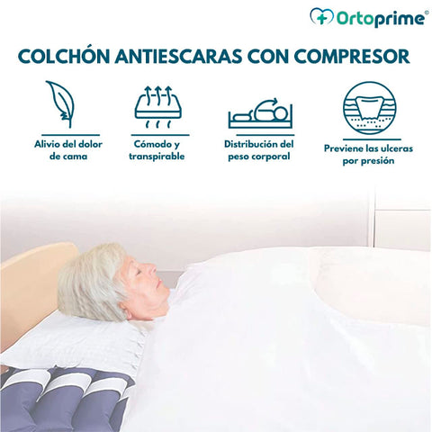 Colchón Antiescaras de Aire con Compresor Silence para Cama — OrtoPrime