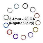 SHINY 3.4mm - 20 GA Jump Rings