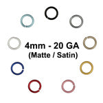 MATTE 4mm - 20 GA Jump Rings