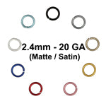MATTE BLACK 3.4mm 20 GA Jump Rings / 5 Gram Pack (approx 275) / sawcut –  StravaMax Jewelry Etc