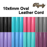 Regaliz 10 x 6mm Leather Cord