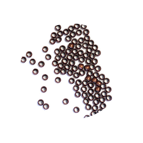 2mm Bright Silver Round Crimp Beads / 100 Pack / 2 x 1mm with 1.2mm ID –  StravaMax Jewelry Etc