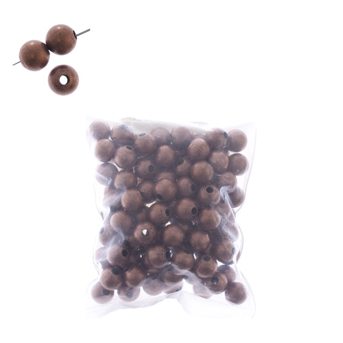 8mm Antique Copper Round Beads