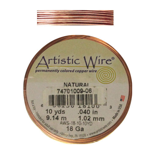 NATURAL COPPER 16 Gauge Round Wire / 10 Foot Roll / Artistic Wire –  StravaMax Jewelry Etc