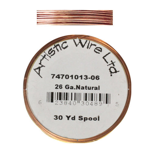 26 Gauge Round Vintage Bronze Metal Craft Wire - 30 Yards