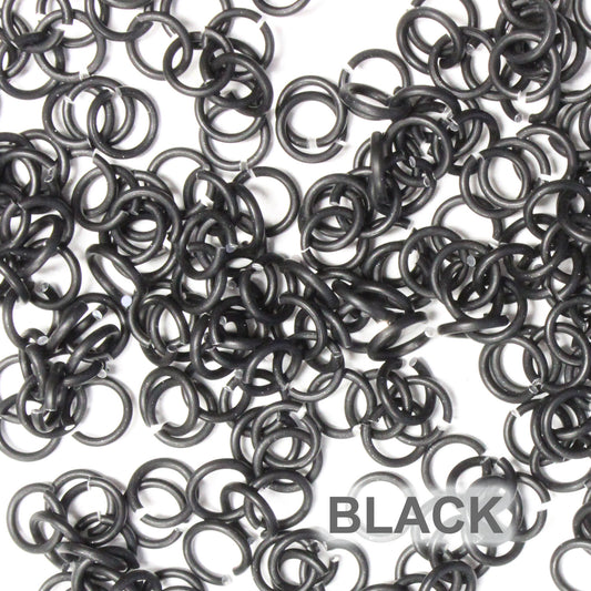 MATTE BLACK ICE 3.4mm 20 GA Jump Rings / 5 Gram Pack (approx 275) / sa –  StravaMax Jewelry Etc