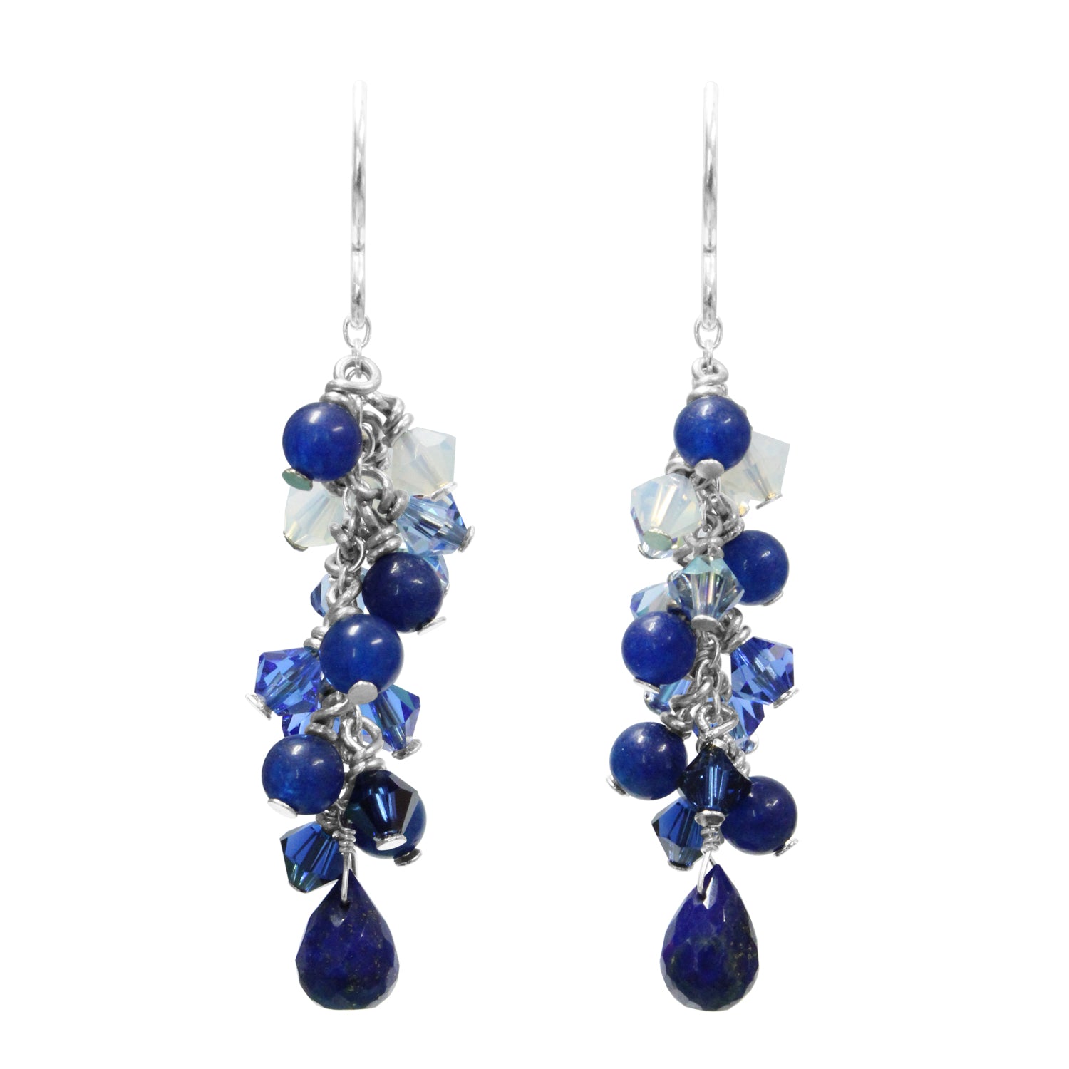 Blue Lapis Cascade Earrings