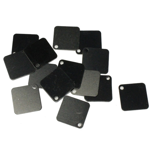 Blank Anodized Aluminum Tags (TDB425BK)