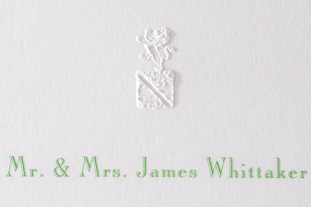 Chloe and Carter is an engraved wedding suite set in Chicago at Saint James Cathedral. Call us toll-free at 1-800-995-1549 or email us at hello@pickettspress.com