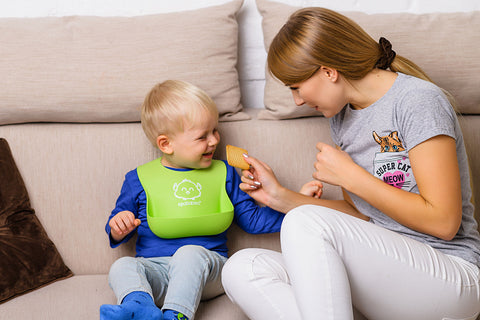 Baby snack time fun  