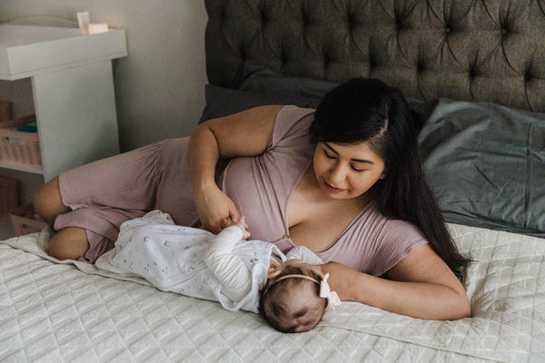 mother just finished feeding before baby goes to sleep