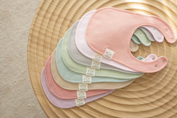 pastel colored KeaBabies Quinn Urban Drool Bibs