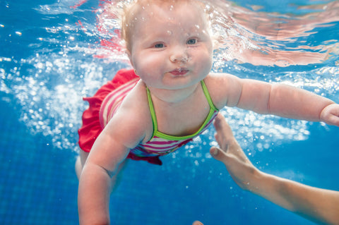 Baby swimmer