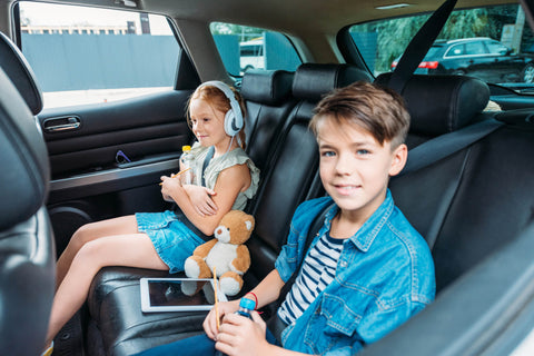 older kids in car road trip