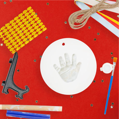 DIY Your Very Own Memorable Baby Handprint and Footprint Ornament