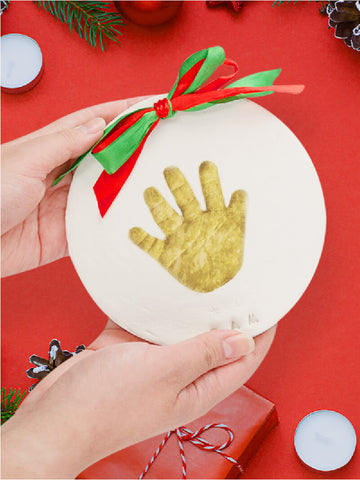 DIY Your Very Own Memorable Baby Handprint and Footprint Ornament