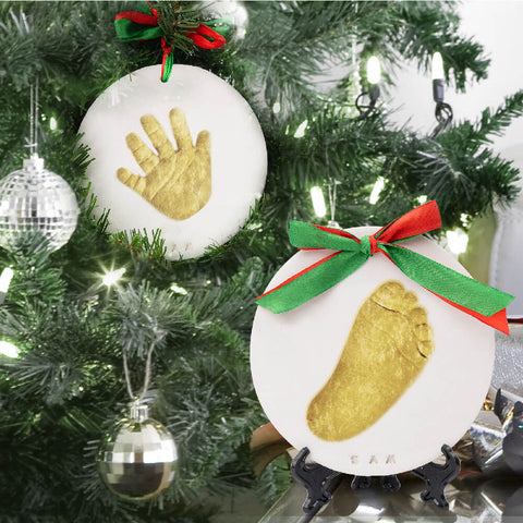 DIY Your Very Own Memorable Baby Handprint and Footprint Ornament