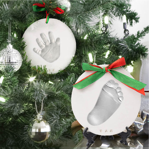 DIY Your Very Own Memorable Baby Handprint and Footprint Ornament