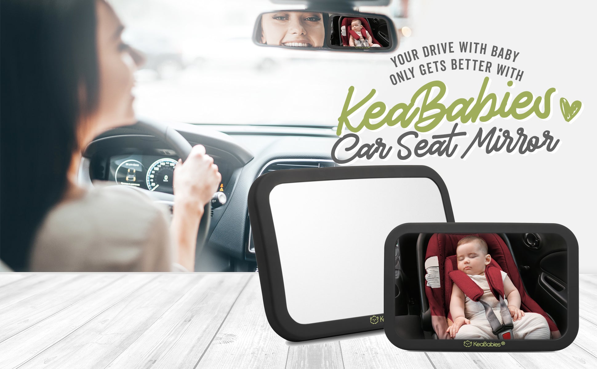 KeaBabies Baby Car Mirror