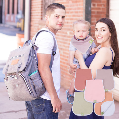 matching bibs and burpcloths for baby