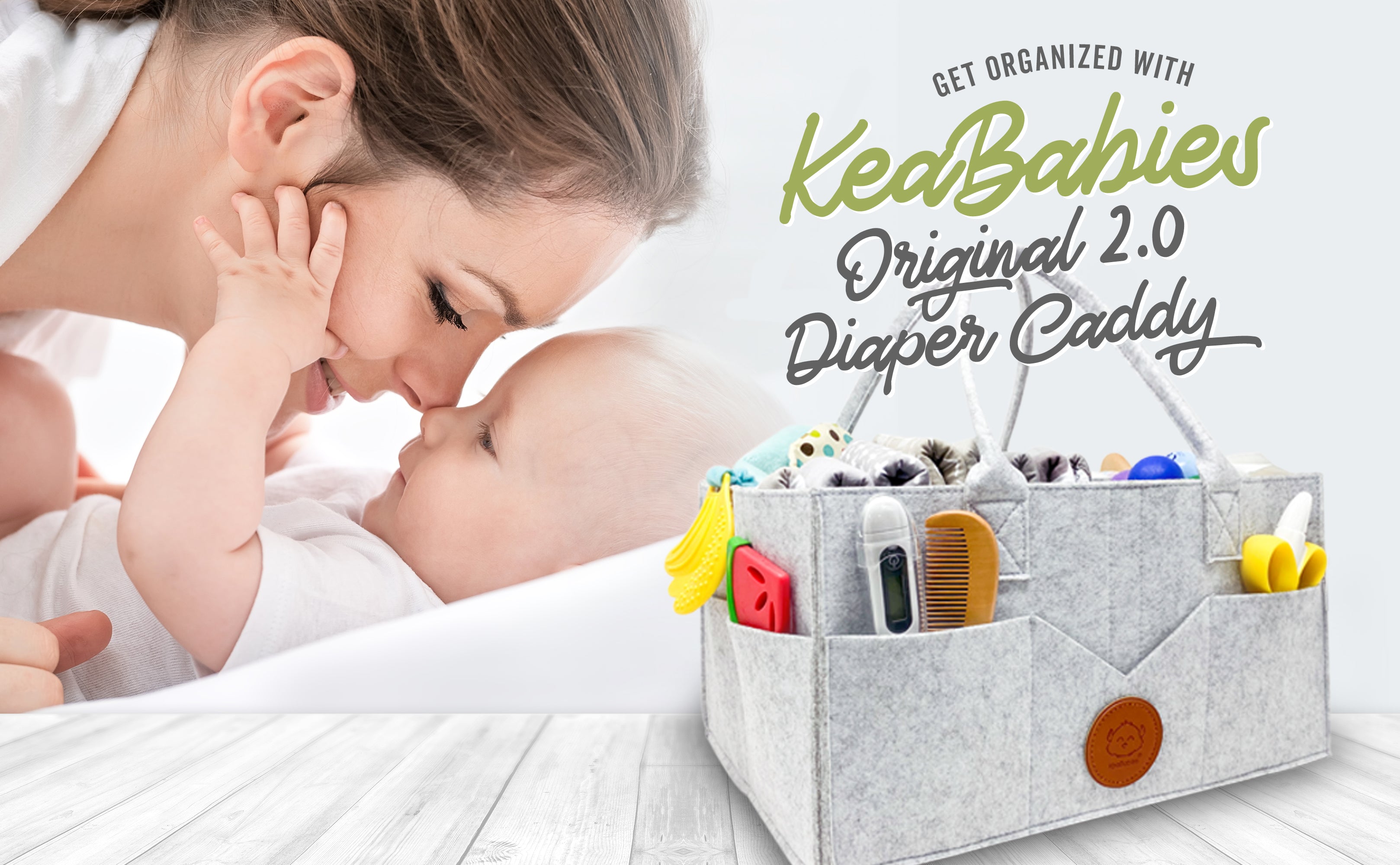 KeaBabies Original Diaper Caddy