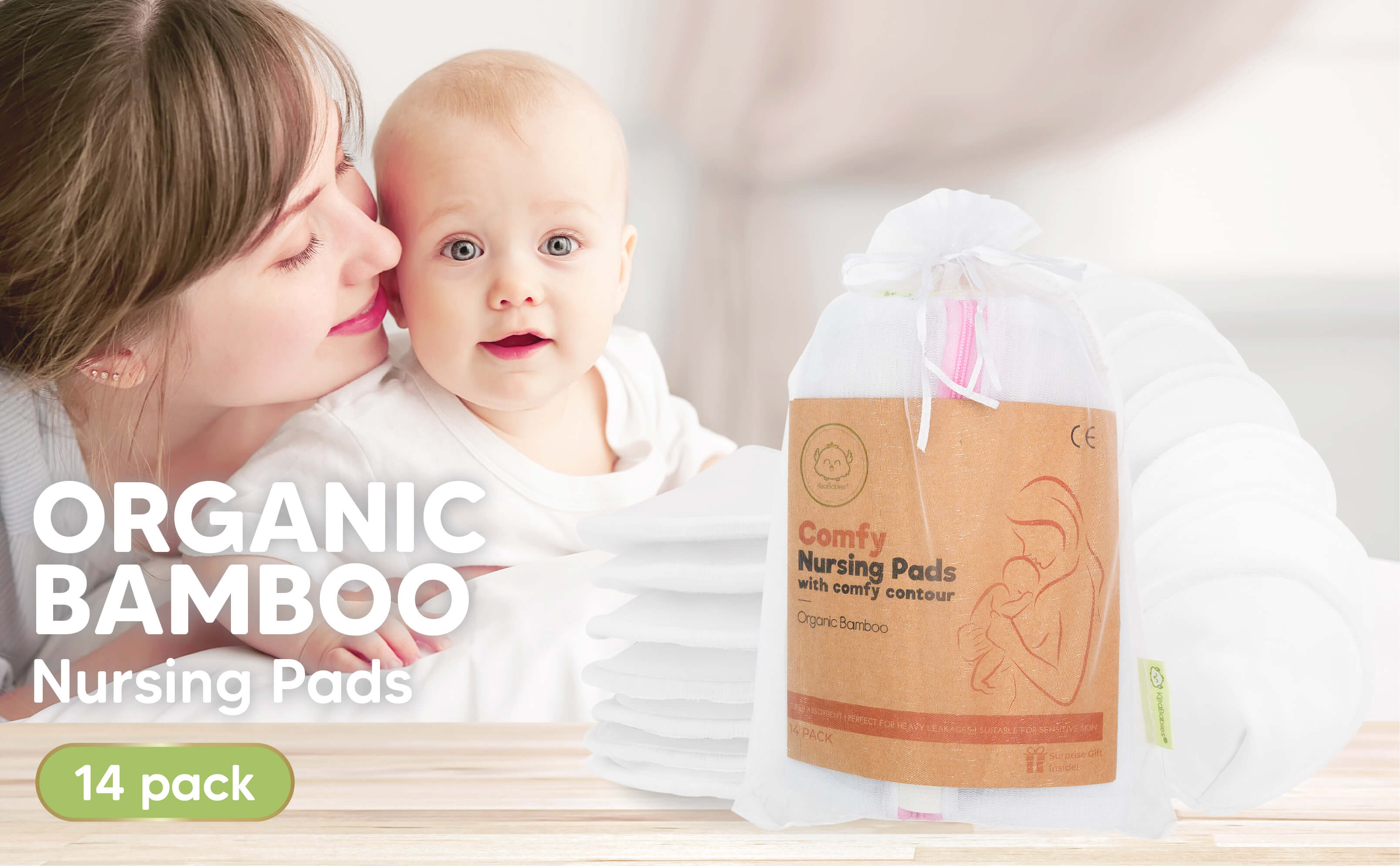 The Softest Breastfeeding Companion: KeaBabies Organic Bamboo Nursing Pads