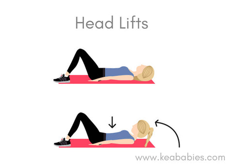 postpartum head lift exercise