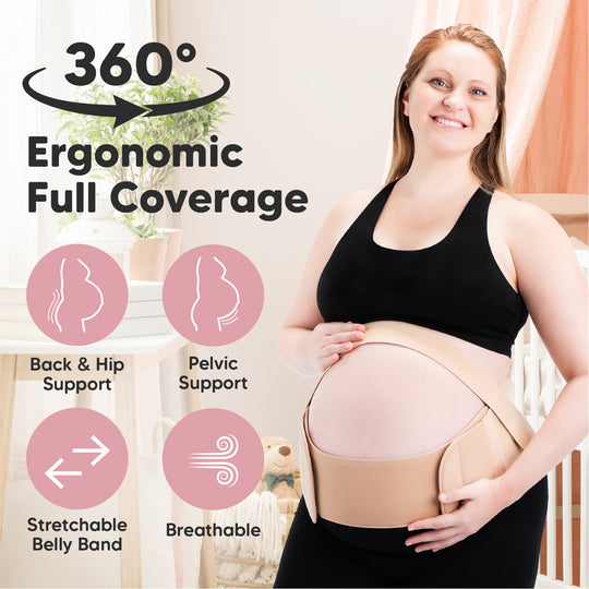 Pregnancy Belly Band - Strong Support, 8 Wide, Made In USA