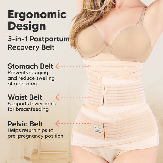 3 in 1 Postpartum Belly Support Recovery Belly/Waist/Pelvis Belt –  motherlovingcare