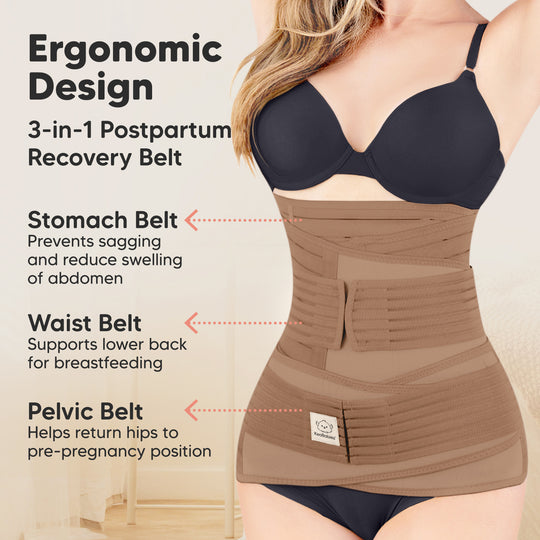 Revive 3 in 1 Postpartum Belt (Black)