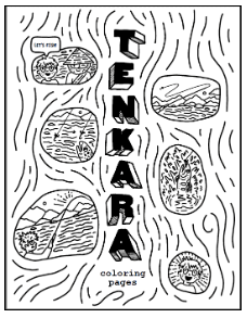 Tenkara Coloring book cover
