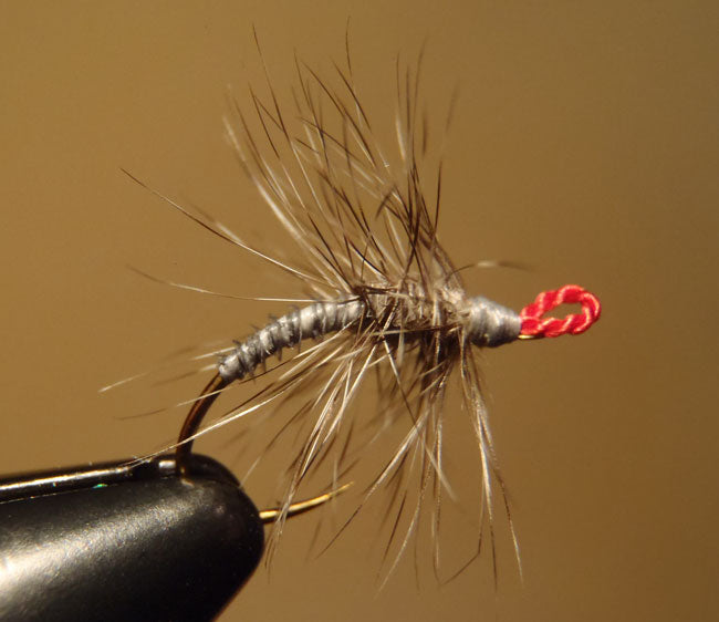 Grey Palmered Tenkara Fly