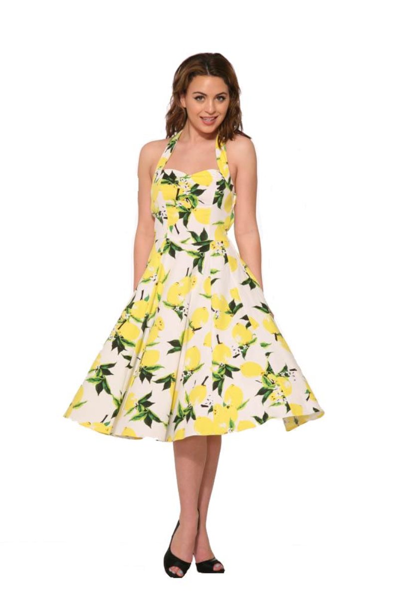 lemon swing dress