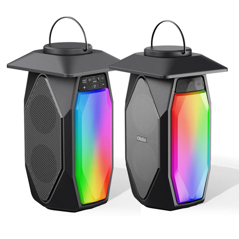 Olafus 25W Waterproof Bluetooth Lantern Speakers with RGB Lights