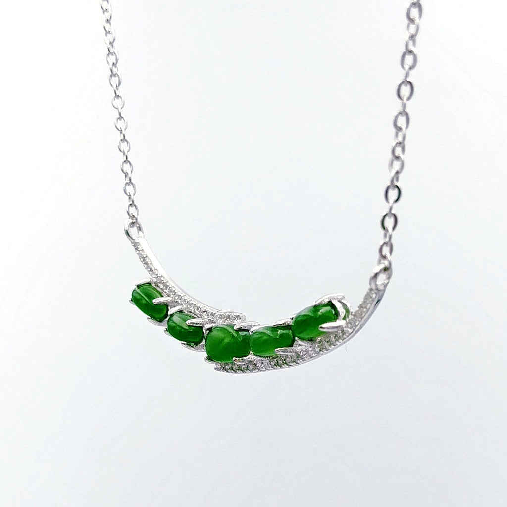 Jade Necklace - 5 Balanced Cabs - The Jade Store